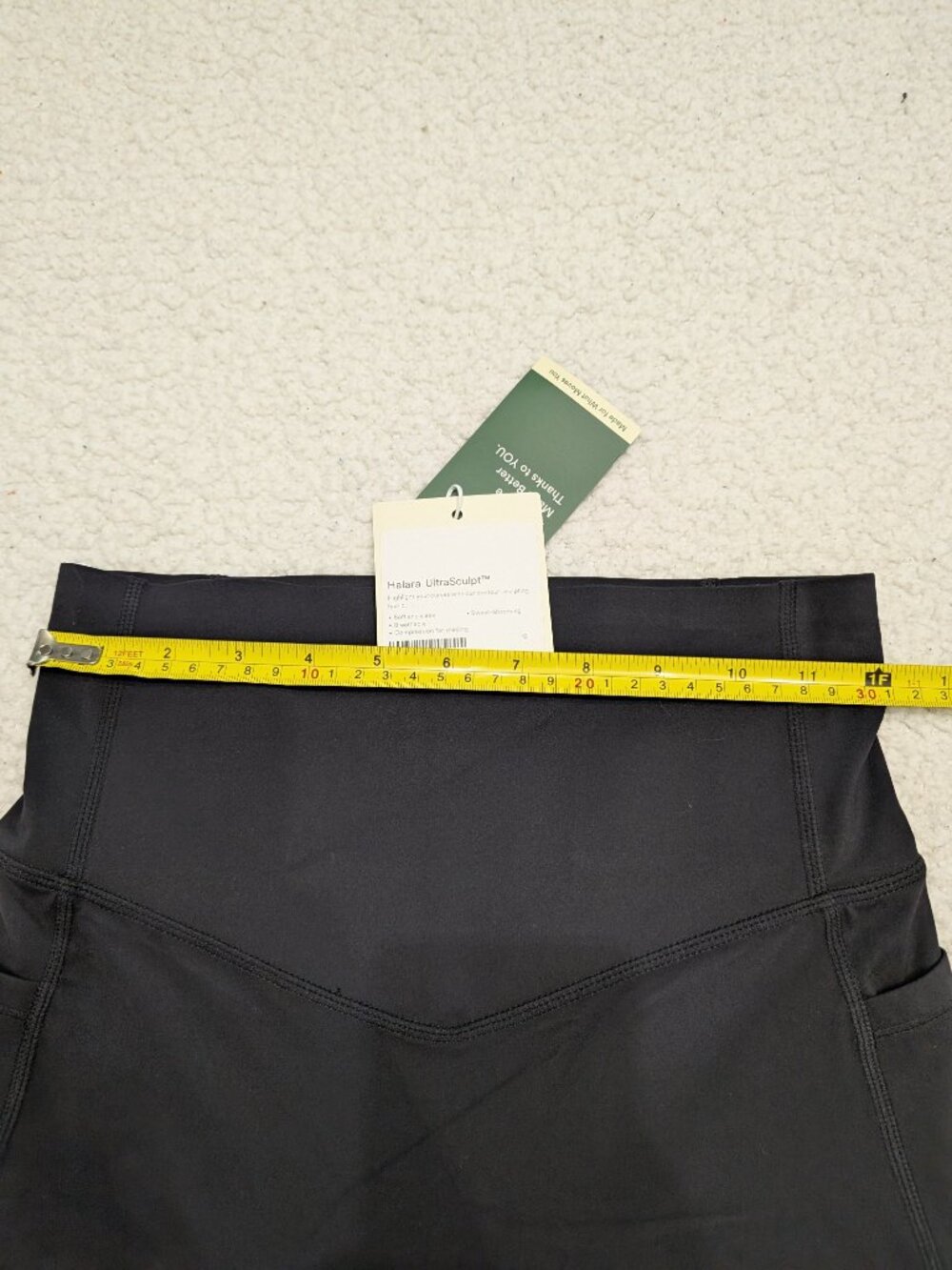 Halara Black High Waisted Leggings Womens Small Full Length NWT - Picture 9 of 10